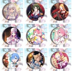 11 Styles Re:Life in a Different World from Zero/Re: Zero Anime Alloy Badge Brooch
