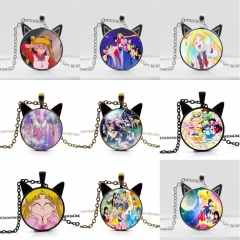 13 Styles Pretty Soldier Sailor Moon Cartoon Zinc Alloy Anime Necklace