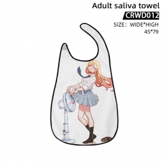 2 Styles My Dress-Up Darling For Adult Anime Bib Saliva Towel