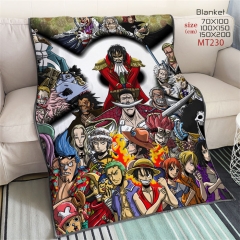 2 Styles (Single Sided) One Piece Anime Blanket