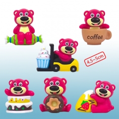 6PCS/SET 4.5-5CM Lots-o'-Huggin' Bear Cartoon Anime PVC Figure Toy (Opp Bag)