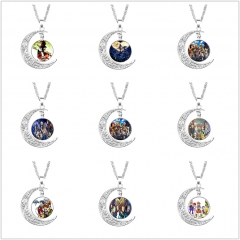 11 Styles Kingdom Hearts Cosplay Keychain Fashion Jewelry Anime Alloy Necklace
