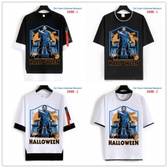 4 Styles The Texas Chainsaw Massacre Cartoon Pattern Anime T Shirts