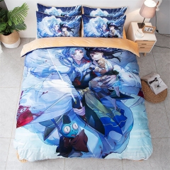 4 Size InuYasha Cartoon Printing Anime Quilt Cover (Only Quilt Cover)