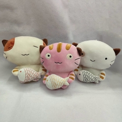 6PCS/SET 23CM Cute Cat Cartoon Anime Plush Toy Doll