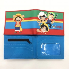 One Piece Cartoon Pattern Coin Purse Anime PVC Wallet