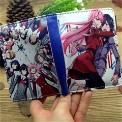 2 Styles DARLING in the FRANXX Cartoon Pattern Coin Purse PU Anime Wallet