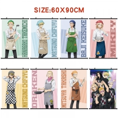 60*90CM 13 Styles Tokyo Revengers Scroll Cartoon Pattern Decoration Anime Wallscroll