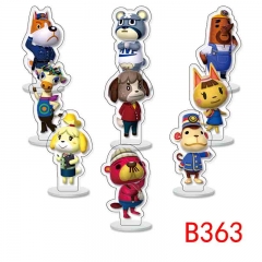 9PCS/SET Animal Crossing: New Horizons Cartoon Acrylic Anime Standing Plate