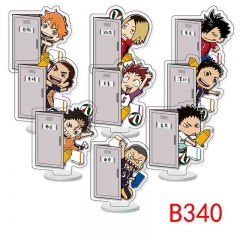 9 Styles 9PCS/SET Haikyuu Cartoon Acrylic Anime Standing Plate