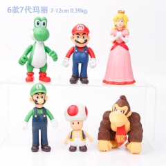 6PCS/SET 6-10CM Super Mario Bro Doll Anime Plush Toy