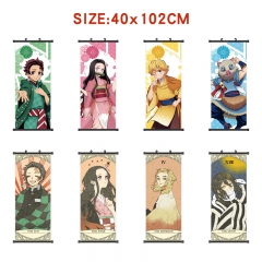 21 Styles 40*102CM Demon Slayer: Kimetsu no Yaiba Cartoon Wall Scroll Anime Wallscroll