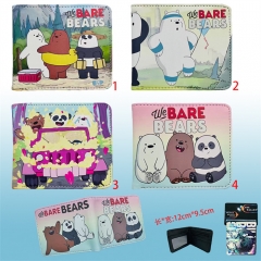 4 Styles We Bare Bears Anime Short Wallet Purse