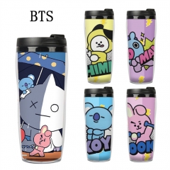 15 Styles K-POP BTS Bulletproof Boy Scouts Double Layer Insulation Anime Water Cup