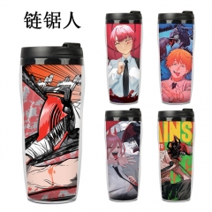 17 Styles Chainsaw Man Double Layer Insulation Anime Water Cup