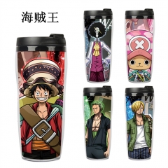 14 Styles One Piece Double Layer Insulation Anime Water Cup