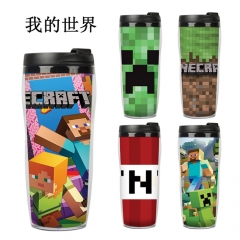 10 Styles Minecraft Double Layer Insulation Anime Water Cup