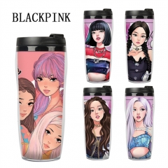 12 Styles K-POP BLACKPINK Double Layer Insulation Anime Water Cup