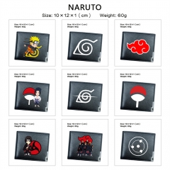12 Styles Naruto PU Anime Short Wallet Purse