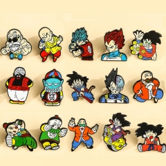 16 Styles Dragon Ball Z Alloy Badge Cartoon Anime Brooch