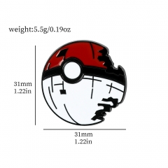 Pokemon Alloy Badge Pin Anime Brooch
