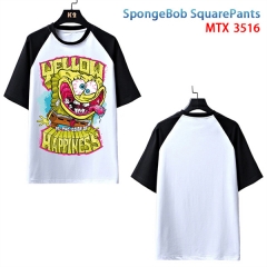 SpongeBob SquarePants Cartoon Character Pattern Anime T Shirt