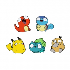 5 Styles Pokemon Cos Cartoon Alloy Badge Anime Brooch