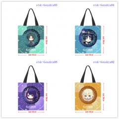 4 Styles 33*38CM Genshin Impact Cartoon Anime Bag