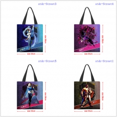 5 Styles 33*38CM Street Fighter 6 Cartoon Pattern Anime Bag