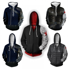 5 Styles The Avengers Winter Soldier Hooded Anime Hoodies