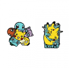 2 Styles Pokemon Cos Game Cartoon Alloy Badge Anime Brooch