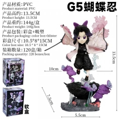 13.5cm Demon Slayer: Kimetsu no Yaiba Kochou Shinobu Cosplay Cartoon Character Model Toy Anime PVC Figure