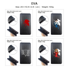 6 Styles EVA/Neon Genesis Evangelion PU Zipper Anime Long Wallet Purse