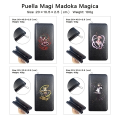 5 Styles Puella Magi Madoka Magica PU Zipper Anime Long Wallet Purse
