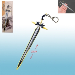 22CM Final Fantasy Sword Katana Cartoon Sword Anime Keychain