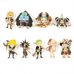 9 Styles One Piece Cos Cartoon Alloy Pin Anime Brooch