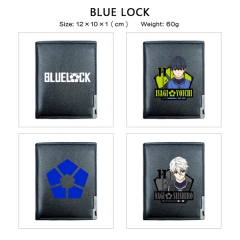 7 Styles Blue Lock Cosplay PU Purse Folding Anime Short Wallet