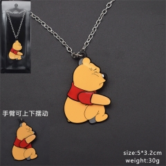 3 Styles Winnie the Pooh Alloy Anime Necklace/Keychain