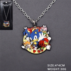 2 Styles Sonic the Hedgehog Alloy Anime Necklace/Keychain