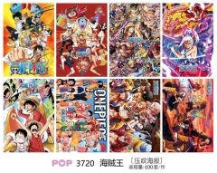 42*29CM 8PCS/SET One Piece Cartoon Paper Anime Posters