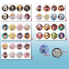 5 Styles 8PCS/SET 58MM Toilet-Bound Hanako-kun Anime Badge Brooch
