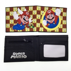 Super Mario Bro Short Coin Purse Anime PVC Wallet