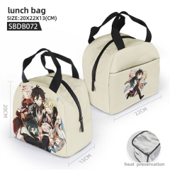 4 Styles Genshin Impact Cartoon Character Pattern Anime Hand Bag