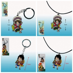 12 Styles One Piece Anime Alloy Keychain/Necklace