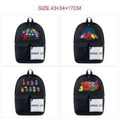 8 Styles Among Us Cosplay Cartoon Canvas Students Backpack Anime Bag