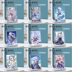 40 Styles Genshin Impact Kamisato Ayaka Game Anime Crystal Photo Frame (With Picture)
