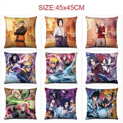 14 Styles 45*45CM Naruto Cartoon Pattern Anime Pillow