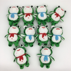 10PCS/SET 12CM Frog Anime Plush Toy Pendant
