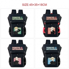 7 Styles Tokyo Revengers Cartoon Pattern Anime Backpack Bag With USB Charging Cable