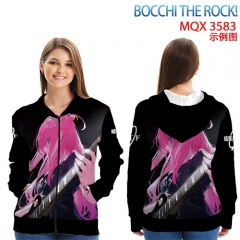 2 Styles BOCCHI THE ROCK! Cartoon Anime Zipper Hooded Hoodie